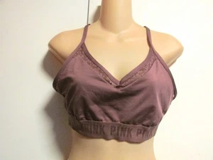 Victoria's Secret Ultimate Sport-BH Bralette "Pink Logo" Rose leicht gefüttert - L - Bild 1 von 7