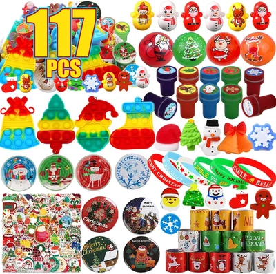 117 Piezas Favores de Fiesta para Niños, Aula Regalos de Navidad para Niños Estudiantes, C... Foto 1 de 4