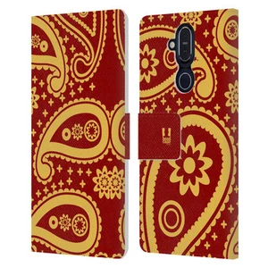 HEAD CASE DESIGNS PAISLEY PATTERNS SERIES 2 LEATHER BOOK CASE FOR NOKIA PHONES - Picture 1 of 11