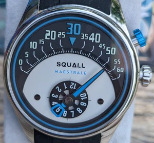 NEW Squall Mens Watch RETROGRADE MINUTE JUMPING HR. QUICK SHIP FRM U.S. SAVE $70 - Picture 1 of 17