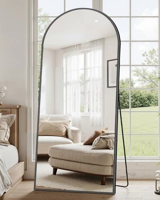 Full Length Mirror, 58"x18" Floor Standing Mirror Freestanding, Full Body Mir... - Image 1 of 4