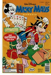 Micky Maus Magazin Nr. 51 / 15.12.1994 mit allen Extras! "König der Löwen"-Spiel - Bild 1 von 1