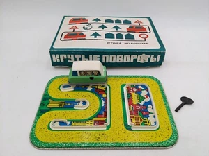 Set da gioco vintage Zavod Leningradski auto da viaggio carica nuovo nuovo nuovo con scatola originale!! - Foto 1 di 13