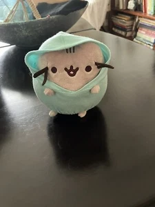 Pusheen Plush Spring 2019 Box Exclusive Blue Hoodie Jacket 5" Cat Stuffed Toy - Picture 1 of 3