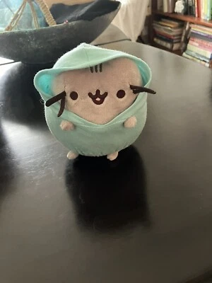 Pusheen Plush Spring 2019 Box Exclusive Blue Hoodie Jacket 5" Cat Stuffed Toy - Image 1 of 3