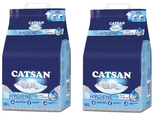 Catsan Katzenstreu Hygiene Plus Nicht Klumpend 2x18L - Bild 1 von 8
