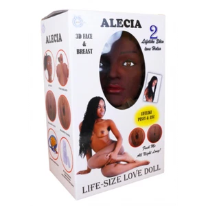 aufblasbare Gummipuppe  Liebespuppe Sexpuppe Vibration schwarz - Bild 1 von 3