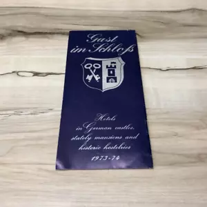 De colección 1973-74 Gast In Schlofs: guía de viaje hoteles, mansiones y castillos alemanes - Imagen 1 de 2