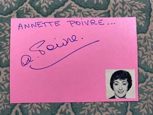 Annette Poivre - Moumou - Ça vous arrivera demain - Autographed 1969 - Picture 1 of 2