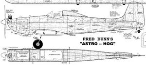 Fred Dunn Astro Hog plan with parts shown - Picture 1 of 1