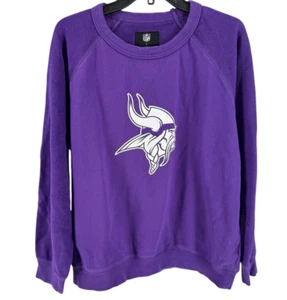NFL X Darius Rucker Púrpura Minnesota Vikings Cuello Redondo Sudadera Talla Grande - Imagen 1 de 4