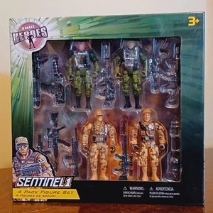True Heroes Sentinel 1 Deluxe Set di 4 action figure militari accessori *nuovi con scatola* - Foto 1 di 6