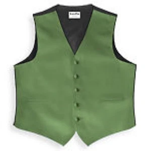 Luxury Satin Tuxedo Vest and Tie Sets - Picture 1 of 20