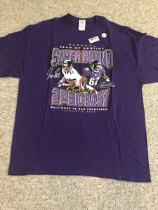 Baltimore Ravens Superbowl 2013 Purple XL T-Shirt Harbowl Ray Rice Torrey Smith - Picture 1 of 4