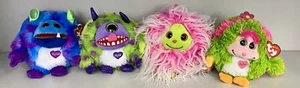 Ty Beanie Monstaz-Toothy, Trouble, Frizzy, & Daisy NEW with tags - Picture 1 of 10
