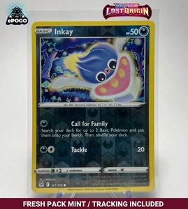 Inkay 121/196 Reverse Holo Pokemon TCG: Lost Origin Card MINT SHIPPED TODAY - Picture 1 of 2