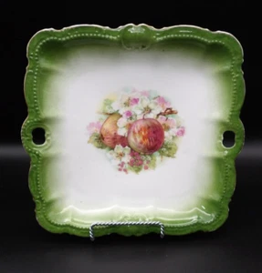 Antique PM Moschendorf Bavaria Hand Painted Porcelain Serving Tray Floral - Picture 1 of 7