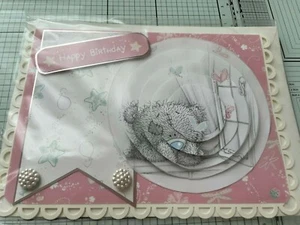 TARJETA DE FELICITACIÓN DE CUMPLEAÑOS, HECHA A MANO 3D LINDA PELUCHE TATTY [ME TO YOU] [5 OPCIONES] - Imagen 1 de 7