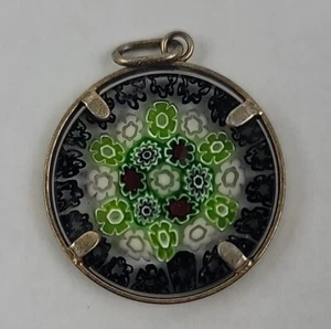 Millefiori Pendants Made Of Original Murano Glass Jewelry Murano Unique - Imagen 1 de 4