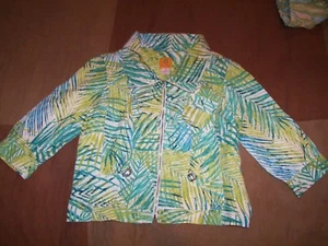 Women's Ruby Rd Summer Jacket - Size 12 - Linen/Rayon - Picture 1 of 9
