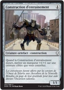 MTG Magic DOM FOIL - Sparring Construct/Construction d'entraînement, French/VF - Picture 1 of 1