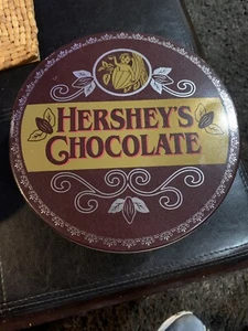 Hershey's Chocolate tin, brown tin, chocolate VINTAGE - Picture 1 of 5