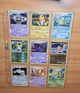 Lot de 9 Cartes Pokémon Rares Holos - Bloc Diamant & Perle Et HGSS - Zdjęcie 1 z 5
