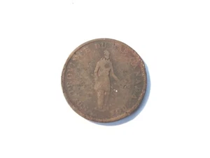 1837 UN SOU HALF PENNY CANADA BANK TOKEN LOT 47 - Bild 1 von 2