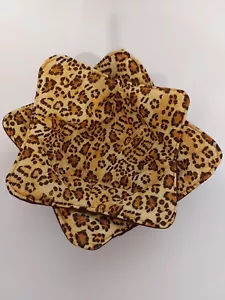 Cozies ciotola microonde - Set di 2 motivi ghepardo marrone e marrone reversibile - Foto 1 di 5