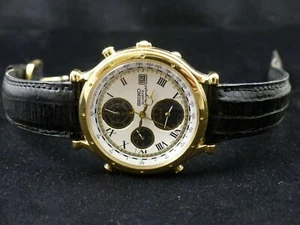 Vintage Seiko Age of Discovery, 7T42-7A39 Alarma de hora mundial ¡buen estado!! - Imagen 1 de 10