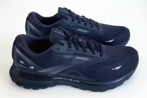 Brooks Womens (12 Medium B) Adrenaline GTS 23 BLACK Supportive Running Shoes New - Picture 1 of 10