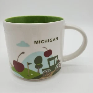 Michigan Starbucks Coffee Tea You Are Here Collection Mug 14oz Cup 2016 - Picture 1 of 7