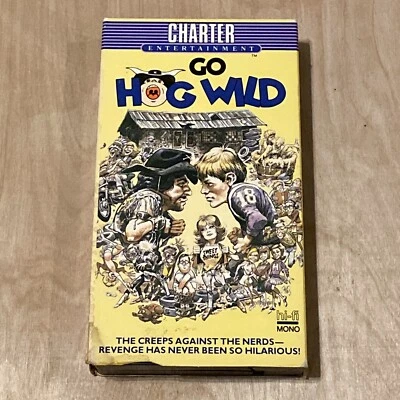 Hog Wild 1980 Charter Entertainment 1986 VHS Rare Print OOP HI-FI Mono - Image 1 of 4