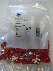 3M, 31-8-P 22-18 awg #8 Vinyl Fork Term 100pk - Picture 1 of 2
