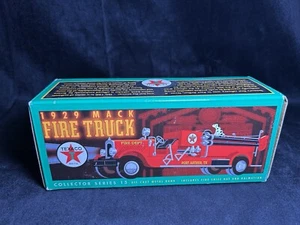 ERTL 1929 Mack Fire Truck Texaco Diecast Metal Bank Collector Series #15 NEW NIB - Picture 1 of 3