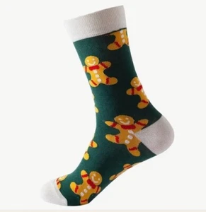 Men Christmas Design Novelty Mid Calf Casual Fun Slack Sock Set Size (6-11) NWT - Picture 1 of 5