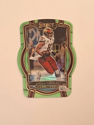 2022 Select Club Level Lime Green Prizm Die-Cut #/299 Logan Thomas #203 - Image 1 of 4