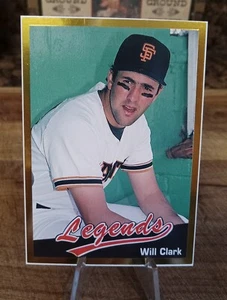1990 Legends Magazine Insert Hand Cut Card / WILL CLARK #10 / NM-MT - Picture 1 of 2