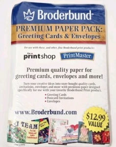 Broderbund Premium Papierpackung - Grußkarten & Umschläge - Neu werkseitig versiegelt - Bild 1 von 7