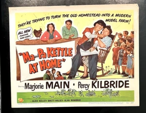 MA AND PA BOLLITORE A CASA 1954 SET CARTE LOBBY ORIGINALI, MARJORIE MAIN - Foto 1 di 8