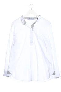 DAY LIKE Hemd-Bluse Damen Bluse Gr. DE 40 weiß-hellgrau Casual-Look - Bild 1 von 5