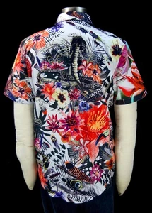 Robert Graham Biscayne Neu mit Etikett $ 248 bestickt Cobra Hawaii Kurzarm Medium - Bild 1 von 12