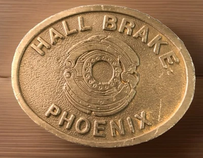 De Colección Hall Brake Phoenix Cinturón Hebilla Hit Line EE. UU. Color Peltre #17 Foto 1 de 4