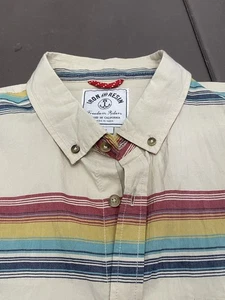 Iron and Resin Freedom Riders Herren Large Hemd gestreift Kurzarm Knopfleiste - Bild 1 von 6