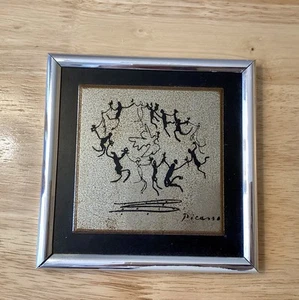 Metalco Inc Picasso: “The Youth Circle” Silver Metal Frame w/Black Mat - Picture 1 of 8