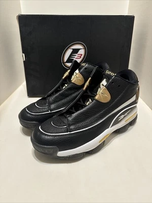 ZAPATOS DEPORTIVOS DE BALONCESTO REEBOK THE RESPONSE DMX MID PARA HOMBRE NEGROS/DORADOS TALLA 10.5 Foto 1 de 4