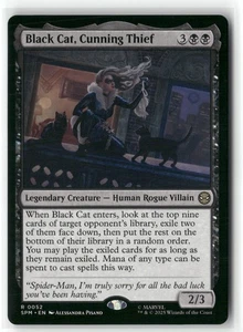 2025 MTG Marvel's Spider-Man Gatto Nero, Ladro Astuto Espansione/Raro #52 - Foto 1 di 2