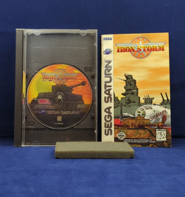 Sega Saturn Iron Storm Working Designs 1996 Authentic US Release Case/Book/Foam