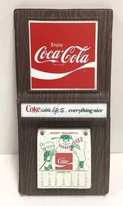 Vintage NOS 1977 Coca Cola Sealed Wall Mounted Calendar - Picture 1 of 10