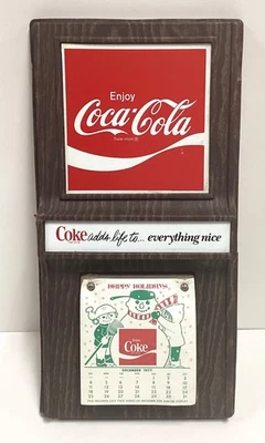 Vintage NOS 1977 Coca Cola Sealed Wall Mounted Calendar - Image 1 of 4